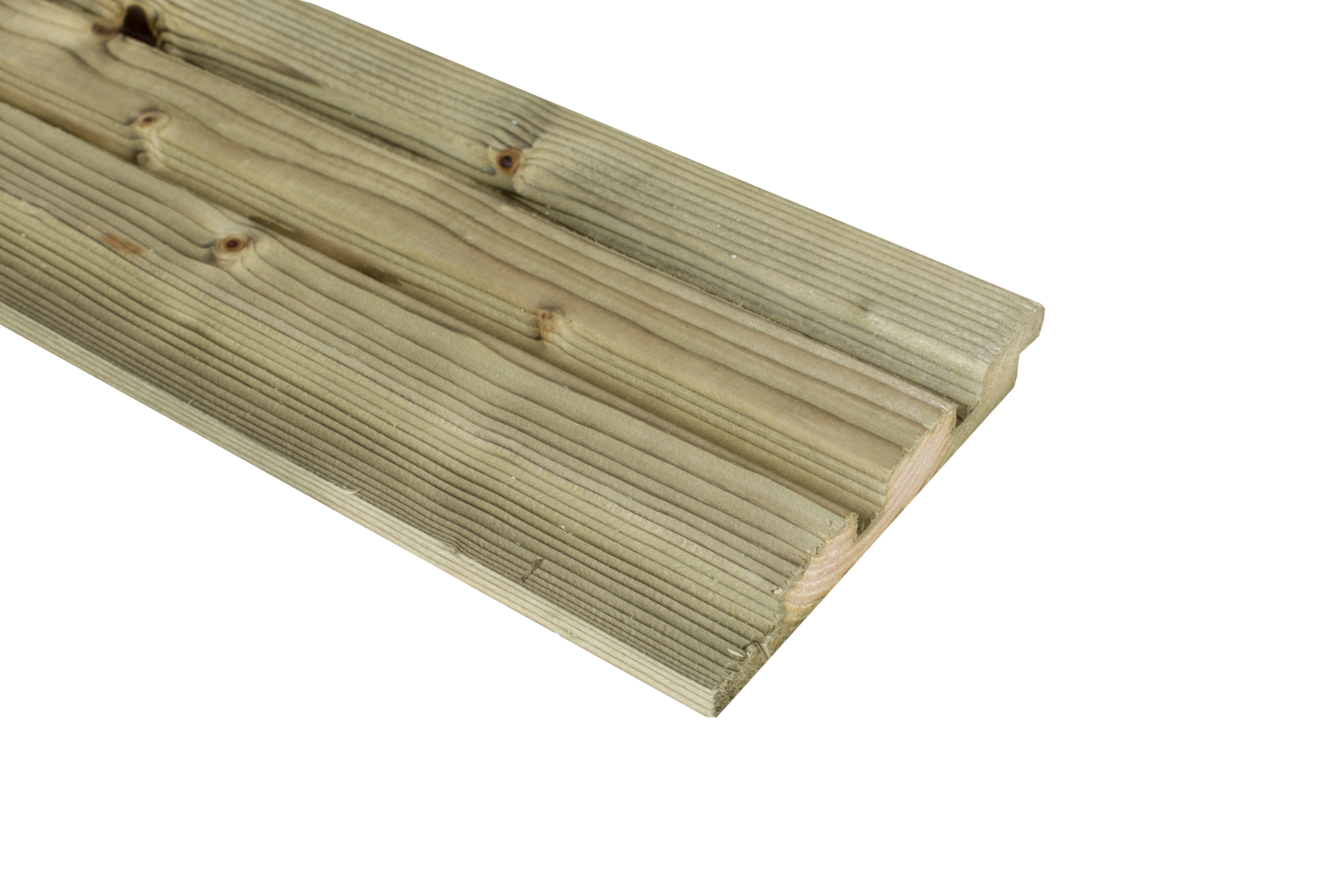 Vuren Rhombusprofiel 2.2 x 14 cm (22 x 140 mm) Triple Groen Geïmpregneerd - Lengte 400 cm - Afbeelding 5